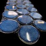 Mozaïek Round Blauw 30,4x26,3cm, Spaanse glas keramiek - Afbeelding 2