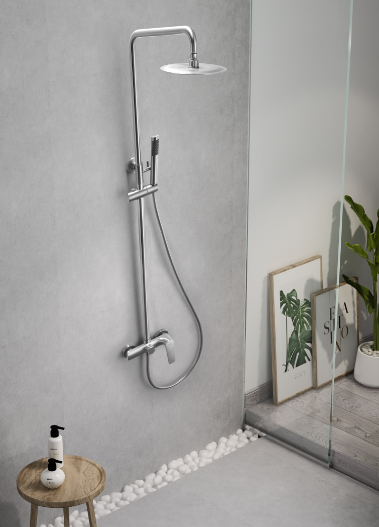 Barra de ducha monomando acero inox. S.316 serie Delos - Afbeelding 4