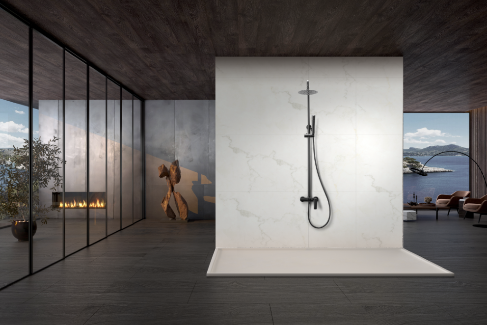 Barra de ducha monomando black gun metal serie Delos - Afbeelding 4